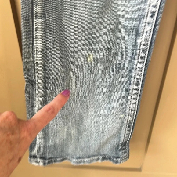 Grace in LA 27 Distressed Bootcut Jeans with Embellished Back Pockets Light Wash - Picture 12 of 12